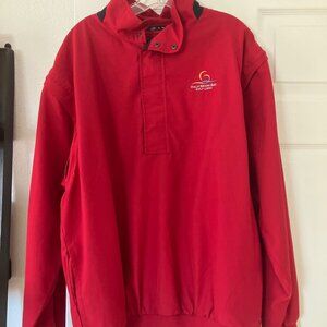 AHEAD Men's red Golf pull over golf jacket from Half Moon Bay Golf Links